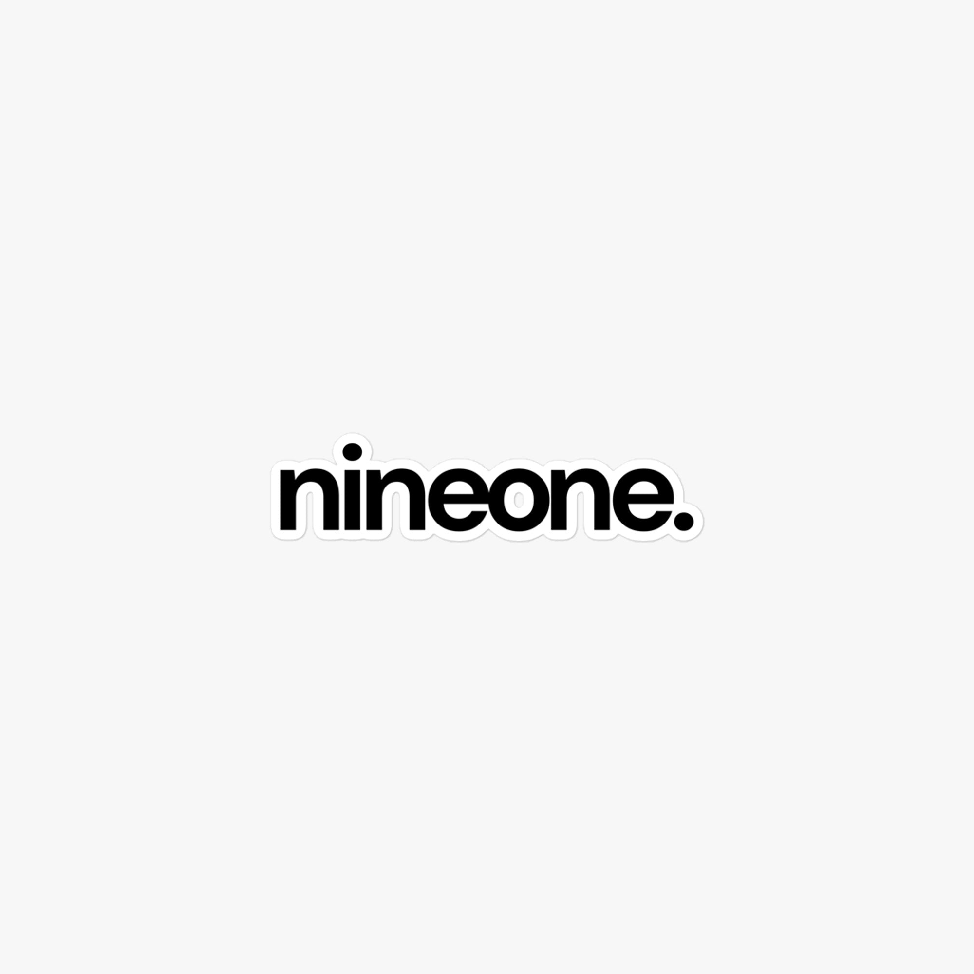 #minimal by nineone. Sticker - nineone.